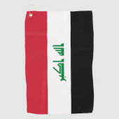 Serviette De Golf Flot d'Iraq (Devant)