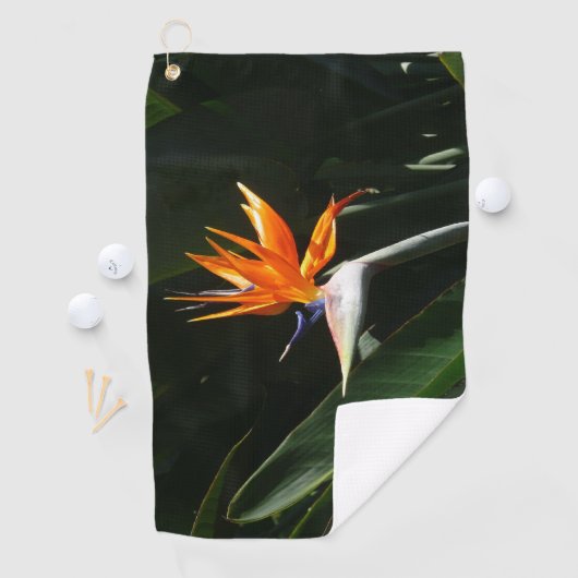 Serviette De Golf Flower tropical orange paradise (En situation)