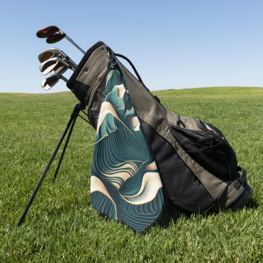 Serviette De Golf Flowing harmony (Vert)
