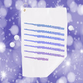 Serviette De Golf Fluide Musique rose bleu violet