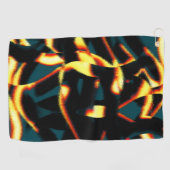 Serviette De Golf Flux brûlés jaune rouge à l'air épouvantable, spra (Horizontal)