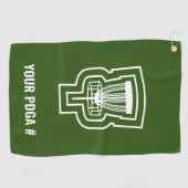 Serviette De Golf Focus Disk Golf Towne avec PDGA # (Horizontal)