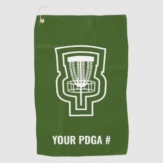 Serviette De Golf Focus Disk Golf Towne avec PDGA #