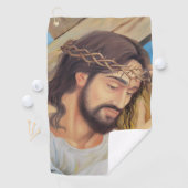 Serviette De Golf Foi chrétienne Jésus Christ (En situation)