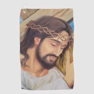 Serviette De Golf Foi chrétienne Jésus Christ