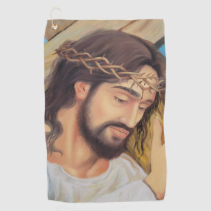 Serviette De Golf Foi chrétienne Jésus Christ