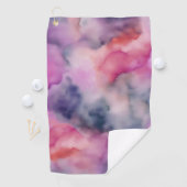 Serviette De Golf Fond Marbré Violet (En situation)
