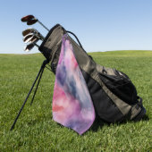 Serviette De Golf Fond Marbré Violet (Vert)