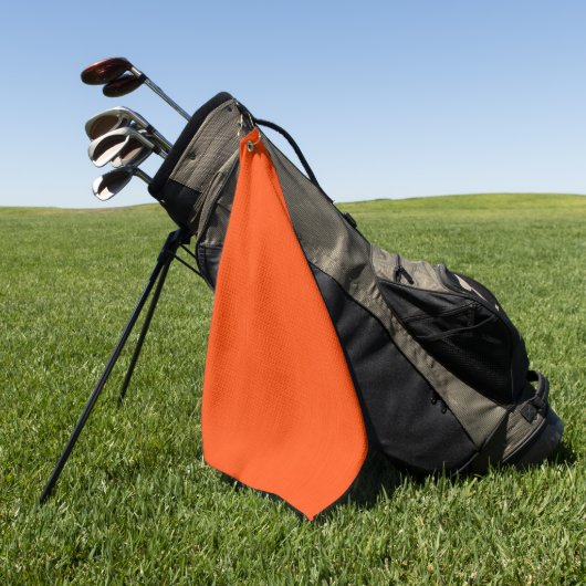 Serviette De Golf Fond orange texturé calme et simple (Vert)