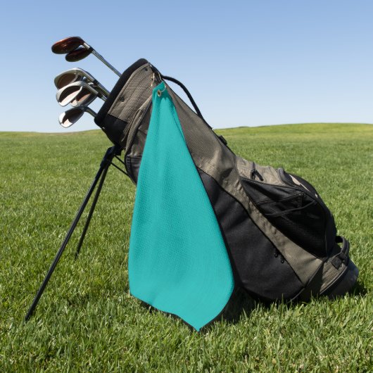 Serviette De Golf Fond turquoise texturé calme & simple (Vert)