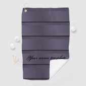 Serviette De Golf fond violet foncé et personnaliser (En situation)