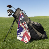 SERVIETTE DE GOLF FOOTBALL (Vert)