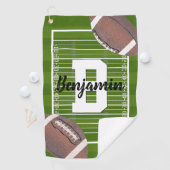 Serviette De Golf Football américain (En situation)