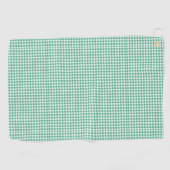 Serviette De Golf Forest Green Gingham Pattern Small Check Plaid (Horizontal)