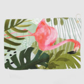Serviette De Golf Forêt de Flamant rose (Horizontal)