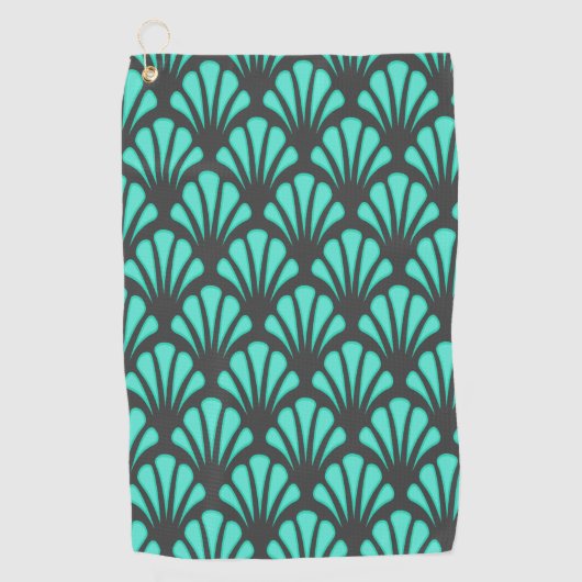 Serviette De Golf Forme de coquille Art déco (Devant)
