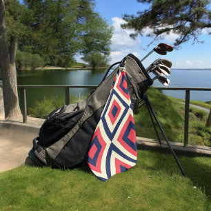 Serviette De Golf formes diagonales géométriques