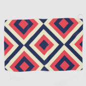 Serviette De Golf formes en diagonale géométrique (Horizontal)