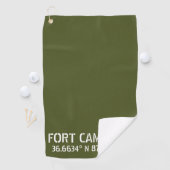 Serviette De Golf Fort Campbell Latitude Longitude (En situation)