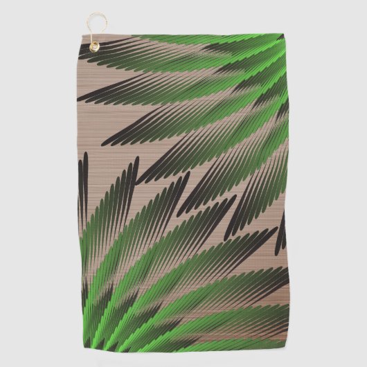 Serviette De Golf Fougères vertes partielles (Devant)