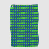 Serviette De Golf Four Leaf Clovers St. Patrick's Day Lucky Blue (Devant)