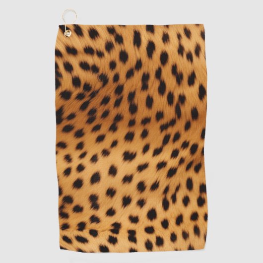 Serviette De Golf Fourrure animale Cheetah (Devant)