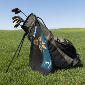 Serviette De Golf Fractal Inuit Hunter - Alaska Postage (Vert)