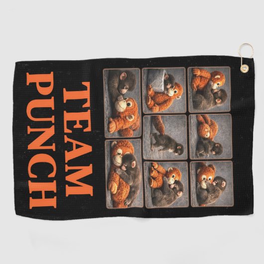 Serviette De Golf Frappez bébé singe (Horizontal)