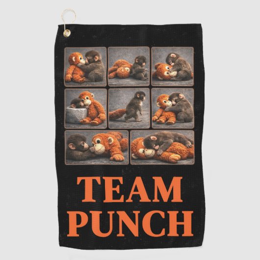 Serviette De Golf Frappez bébé singe (Devant)