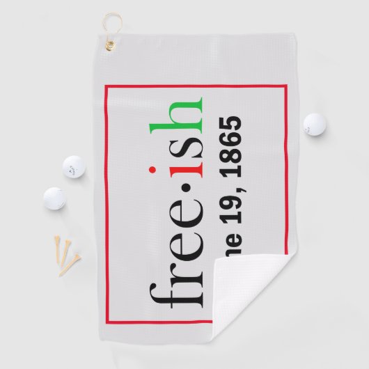 Serviette De Golf Freeish JunetDix Golf Towel (En situation)