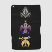 Serviette De Golf Freemason (Devant)
