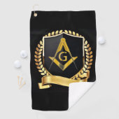 Serviette De Golf Freemason (En situation)
