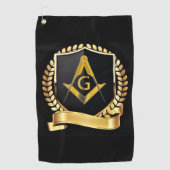Serviette De Golf Freemason (Devant)