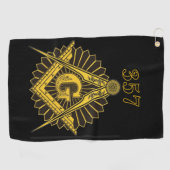 Serviette De Golf Freemason (Horizontal)
