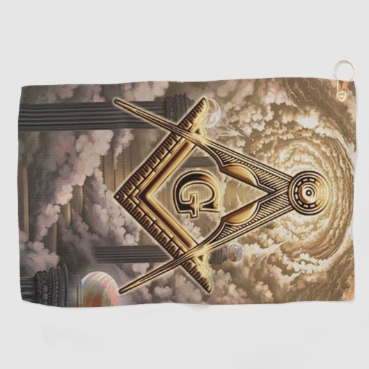 Serviette De Golf Freemason (Horizontal)