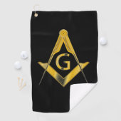 Serviette De Golf Freemason (En situation)