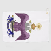 Serviette De Golf Freemason 33 Degree (Horizontal)