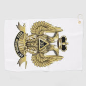 Serviette De Golf Freemason 33 Degree (Horizontal)