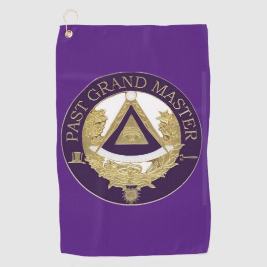 Serviette De Golf Freemason du Grand Maître (Devant)