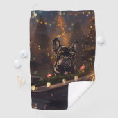 Serviette De Golf French Bulldog Christmas Festive Voyage (En situation)