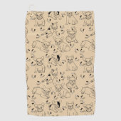 Serviette De Golf Frenchie et Bones (Devant)