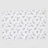 Serviette De Golf Frenchie et Daisies (Horizontal)