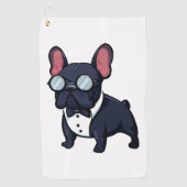 Serviette De Golf Frenchie The Gentlemen (Devant)