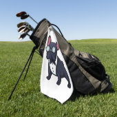 Serviette De Golf Frenchie The Gentlemen (Vert)