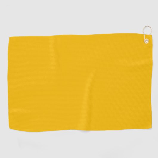 Serviette De Golf Frénésie jaune chaud uni (Horizontal)