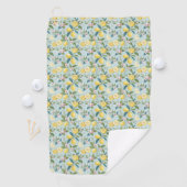 Serviette De Golf Fresh Lemon Floral Botanical Pattern  (En situation)