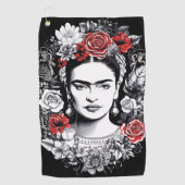 serviette de golf Frida Kahlo (Devant)