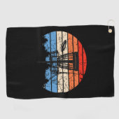 Serviette De Golf Frisbee Golf Disque Golf Rétro (Horizontal)