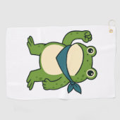 Serviette De Golf Frogs Against Fascism Portland Frog Protest (Horizontal)
