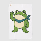 Serviette De Golf Frogs Against Fascism Portland Frog Protest (Devant)